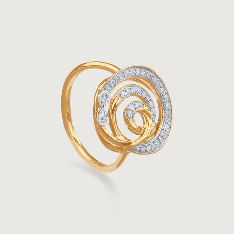Swirl Vibes Diamond Ring
