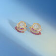 Radiant Horizon Sapphires & Diamond Stud Earrings,,hi-res view 1