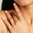 Garnet Pulse Silver Finger Ring,,hi-res view 1