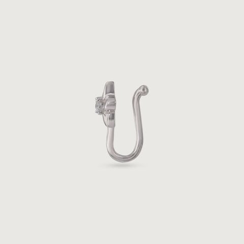 Dreamy Bloom Silver Nose Pin