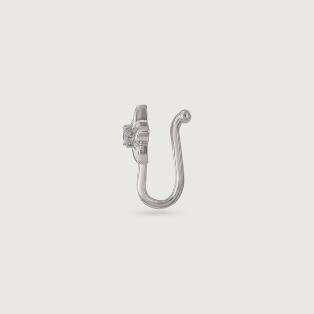 Dreamy Bloom Silver Nose Pin,,hi-res image number null