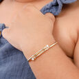 Mamma Mia 14 KT Yellow Gold Glow of Love  Bangle for Kids,,hi-res view 4