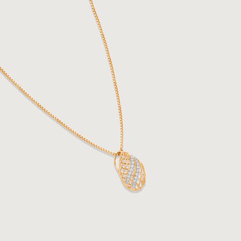 Radiant Curve Diamond Pendant