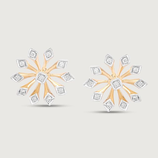 Whimsy Bloom Diamond Earrings,,hi-res image number null