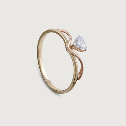 Enchanted Heart 14 kt Gold & Diamond Ring