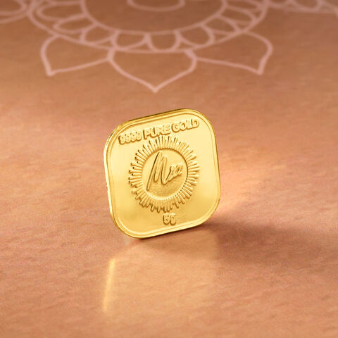 5 gm 24 Karat Gayatri Mantra Gold Coin (9999 Purity)