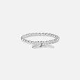 Locked Charm Silver Finger Ring,,hi-res view 3