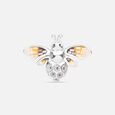 Ethereal Bee Silver Brooch,,hi-res view 3