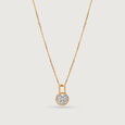 Forever Locked Diamond & Gold Pendant,,hi-res view 3