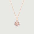 Chic Rosette Diamond Pendant,,hi-res view 2