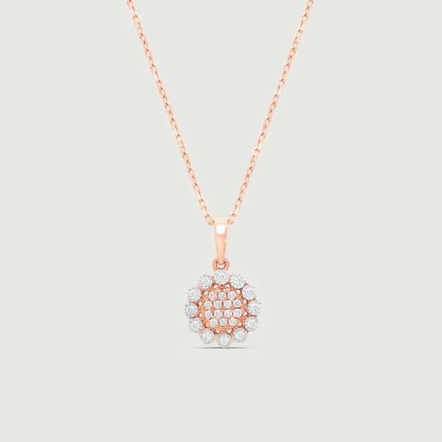 Chic Rosette Diamond Pendant,,hi-res image number null