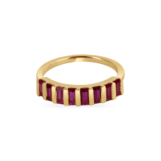 14KT Yellow Gold Irish Coffee Finger Ring,,hi-res image number null