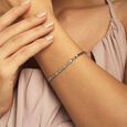 Hexa Shine Silver Bracelet,,hi-res view 2