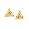 Delta Diamond Stud Earrings,,hi-res view 1