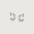 Wavy Chic Silver Earrings,,hi-res view 3