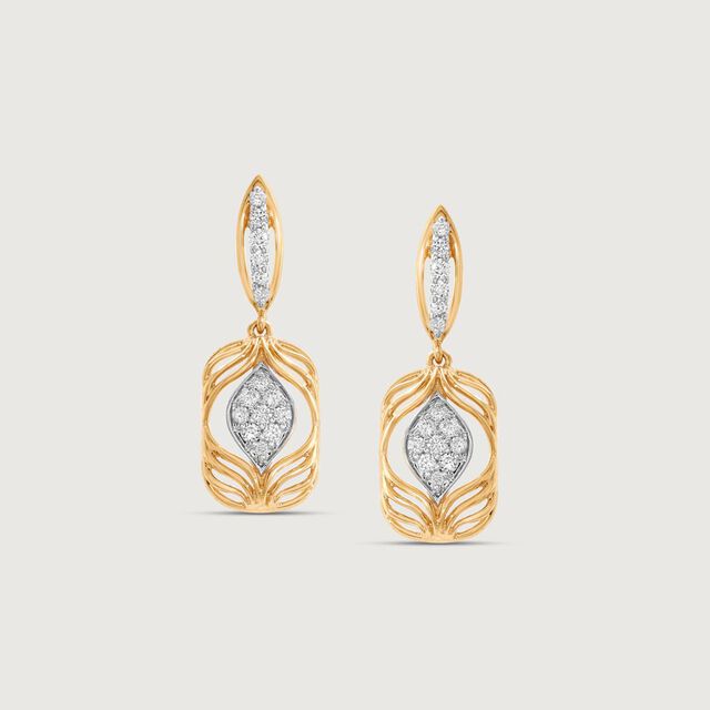 Arcade Shine Diamond Drop Earrings,,hi-res image number null