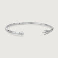 Radiant Grid Silver Bangle,,hi-res view 5