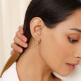 Navratna Nouveau 14KT Stud Earrings,,hi-res view 2