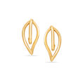 14 KT Golden Dreamscape Hoop Earrings,,hi-res view 2