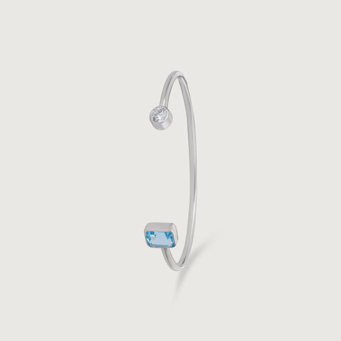 Gleam Duo Silver Bangle