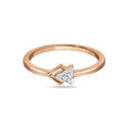 14kt Rose Gold Triangular Shaped Ring,,hi-res view 2