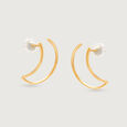 Enchanted Moonbeam Arc Hoop 14KT Earring,,hi-res view 2