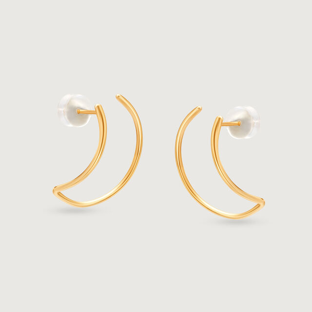 Enchanted Moonbeam Arc Hoop 14KT Earring,,hi-res image number null