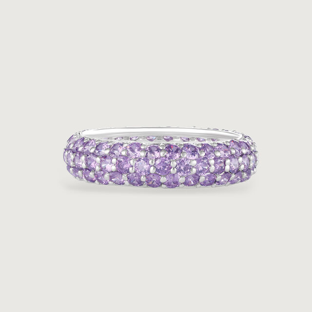 Amethyst Twilight Silver Finger Ring,,hi-res image number null