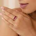 Scarlet Soire 14KT Diamond & Ruby Ring,,hi-res view 2
