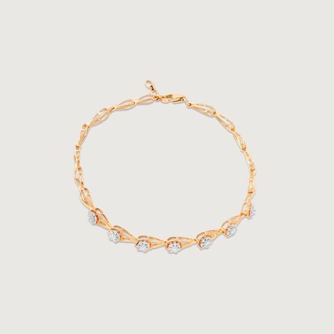 Delicate Drop Diamond Bracelet