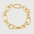 Chunky Charisma 18KT Gold Bracelet,,hi-res view 4