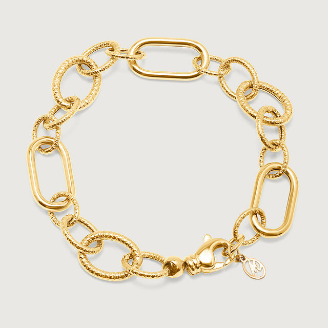 Chunky Charisma 18KT Gold Bracelet,,hi-res image number null