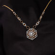 Spectral Glow 14 Kt Gold and Diamond Necklace,,hi-res view 1