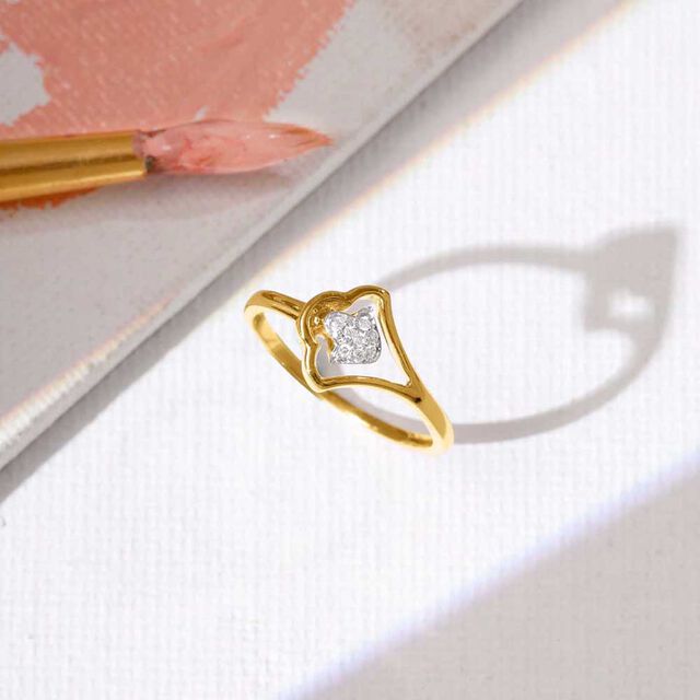 Curvy Shine Diamond Ring,,hi-res image number null