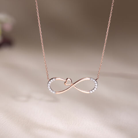 Infinite Heartbeat Diamond Necklace