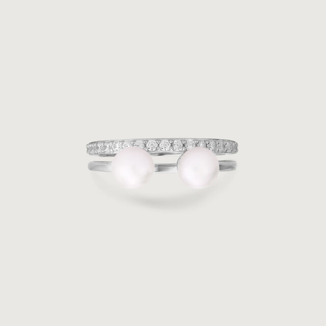 Twin Gleam Silver Ring,,hi-res image number null