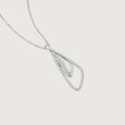 Mother of Pearl Abstract Silver Pendant,,hi-res view 4