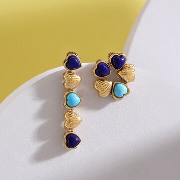 Pop Magic 18KT Convertible Lapis Lazuli Drop Earrings