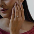 Exquisite Flourishing Diamond Platinum Gold Ring,,hi-res view 2