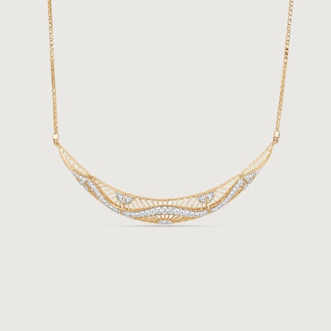 Flowing Rhythm Diamond Necklace