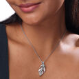 Ethereal Leaf Silver Pendant,,hi-res view 2