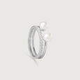 Twin Gleam Silver Ring,,hi-res view 3