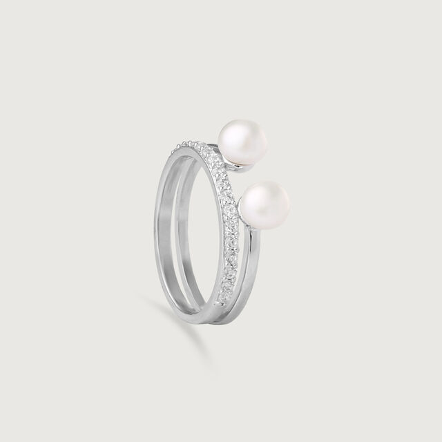 Twin Gleam Silver Ring,,hi-res image number null