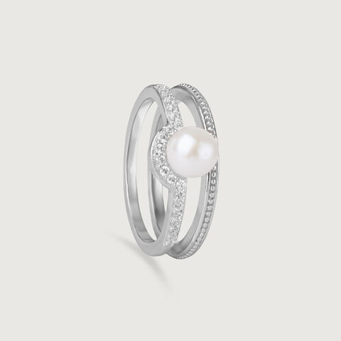 Halo Arc Silver Ring alternate view 2