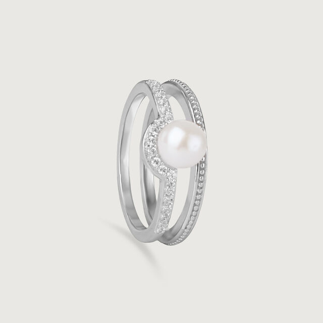 Halo Arc Silver Ring,,hi-res image number null