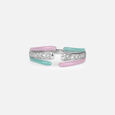 Pastel Pop Silver Finger Ring,,hi-res view 3