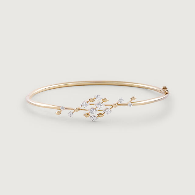 Electric Dance Gold & Diamond Bangle,,hi-res image number null