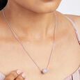 Icy Gem Silver Necklace,,hi-res view 2