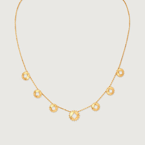 Delicate Radiant Gold Necklace