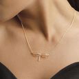 Airy Dragonfly Gold Necklace,,hi-res view 2